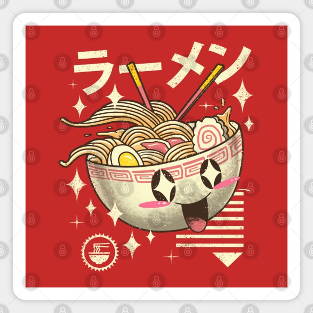 Kawaii Ramen Magnet by Vincent Trinidad Art